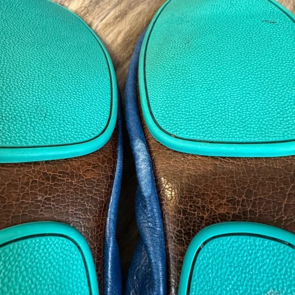 Tieks Blue Leather Flats - Picture 5 of 10